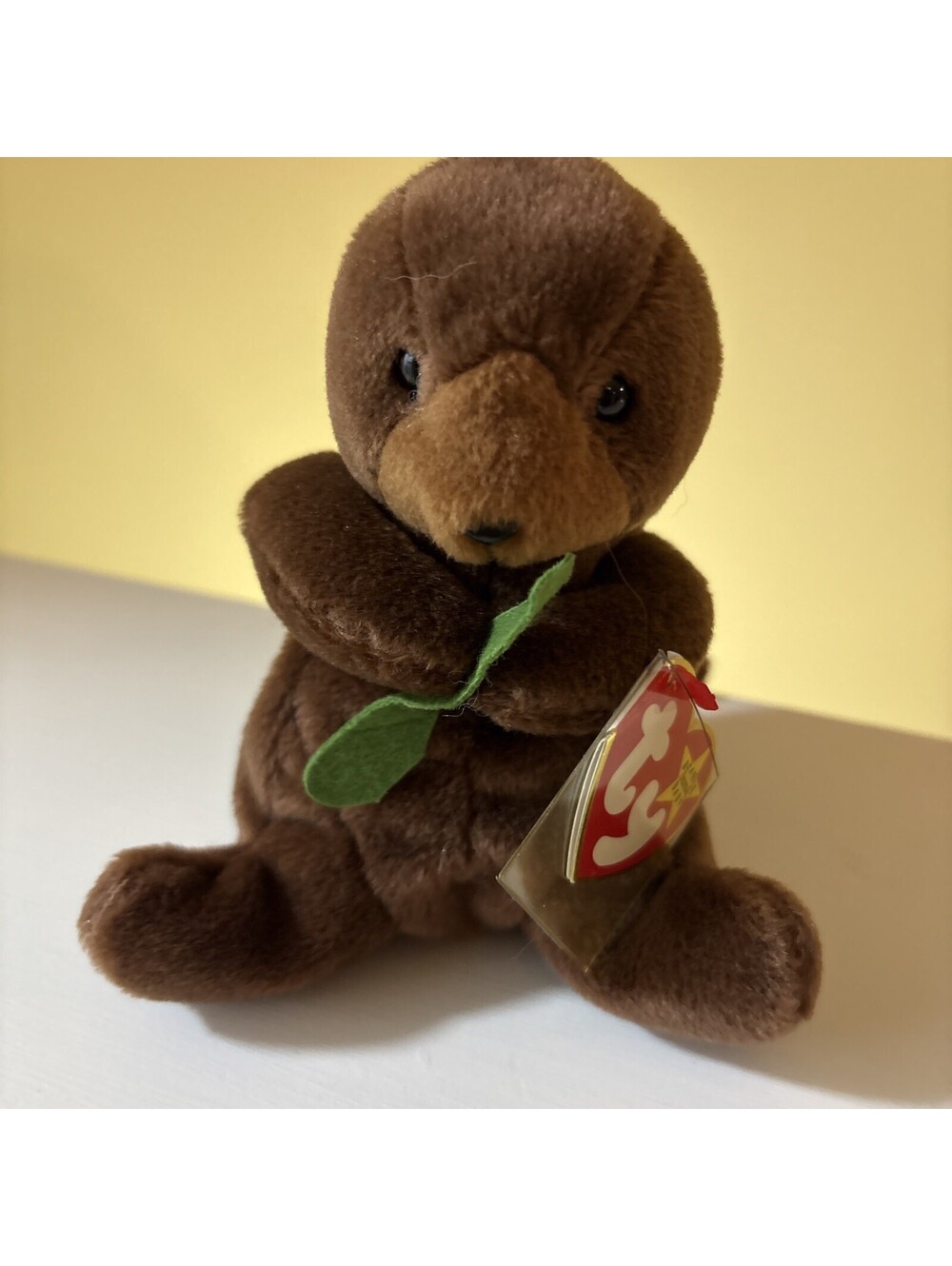 Genuine Original Ty Beanie Baby - Seaweed - Otter, 1995 Ty Beanie Babies Retired